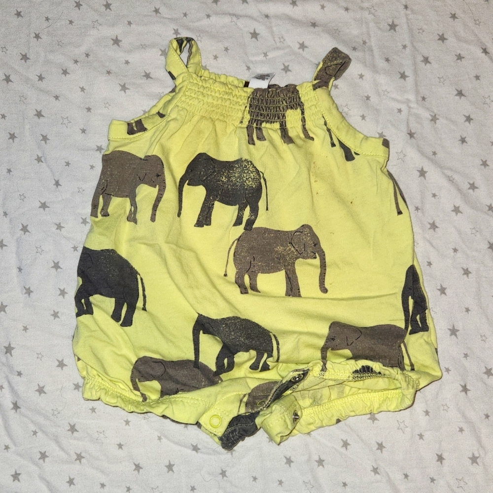 Tea Collection elephant romper